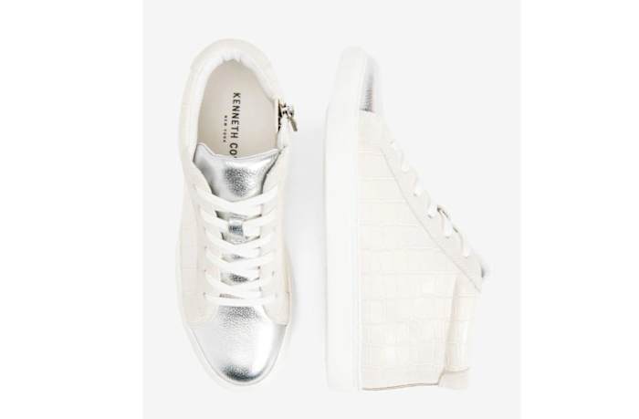 Kam womens leather high top sneaker